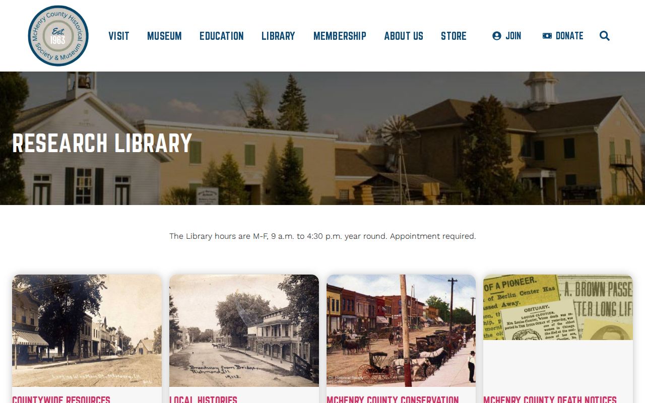 McHenry previous residents sources at the county historical society